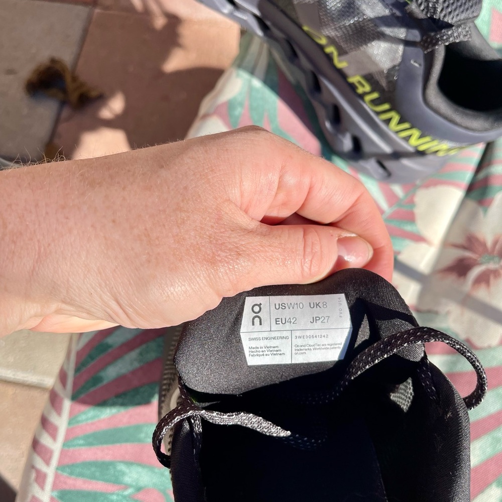 Black OnCloud Sneakers W10 - Picture 6 of 7